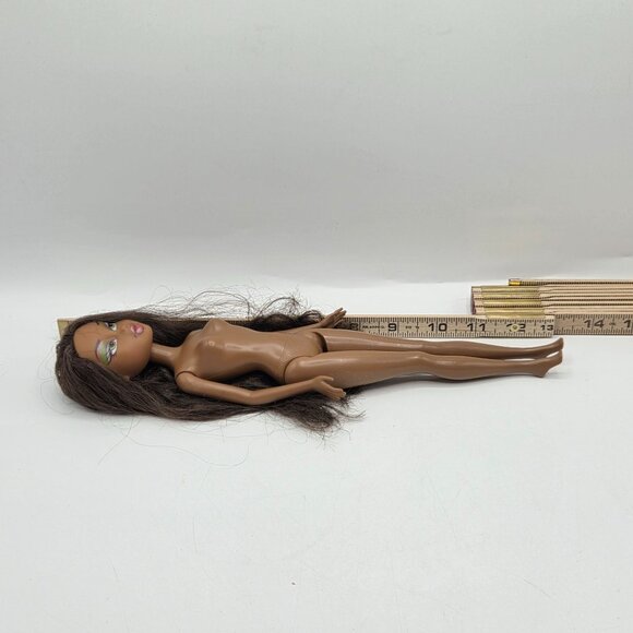 Bratz Doll Head On Barbie Body Franken Doll Sasha Brown Hair - Picture 7 of 7